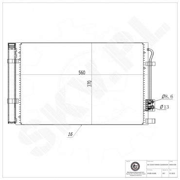 Condenseur de Climatisation Pour Hyundai i20 976060U000 976060U000AS