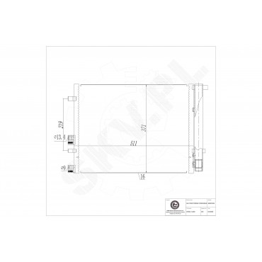 Condenseur de Climatisation Pour Hyundai i20 976061J200 976061J210