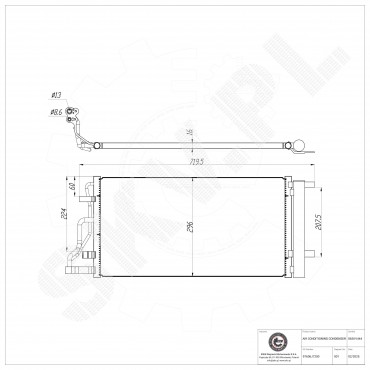 Condenseur de Climatisation Pour Hyundai i30 Kia Combi Van Hatchback Xceed
