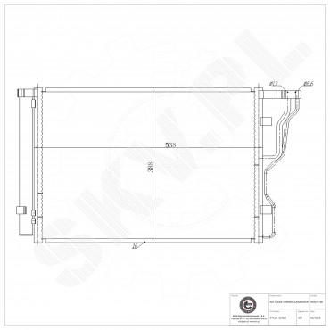 Condenseur de Climatisation Pour Hyundai i40 976063Z000 976063Z001