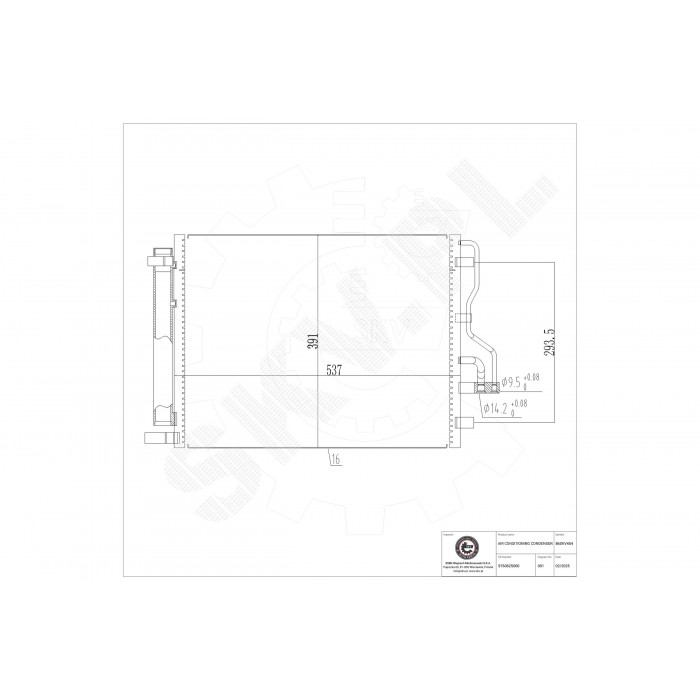 Condenseur de Climatisation Pour Hyundai ix35 Kia Sportage 976062S000 976062S001