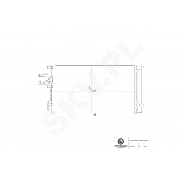 Condenseur de Climatisation Pour Hyundai Tucson Kia Sportage 97606D7500