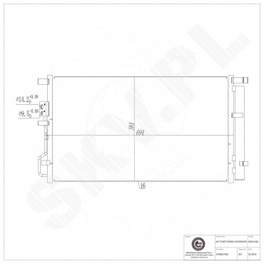 Condenseur de Climatisation Pour Hyundai Tucson Kia Sportage 97606D7500