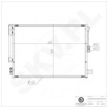Condenseur de Climatisation Pour Jeep Grand Cherokee IV 55038003AE 55038003AF