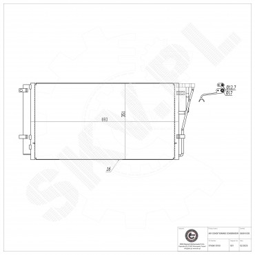Condenseur de Climatisation Pour Kia Carens III Monospace 976061D100