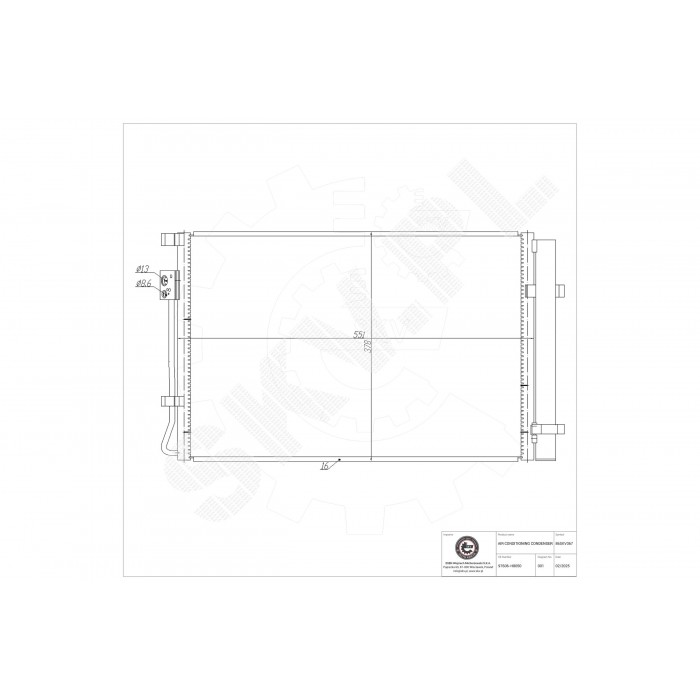 Condenseur de Climatisation Pour Kia RIO IV Stonic 97606H8000 97606H8050