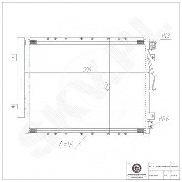 Condenseur de Climatisation Pour Kia Sorento I Van 976063E900 976063E901