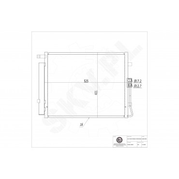 Condenseur de Climatisation Pour Kia Soul I 976062K000 976062K000AS