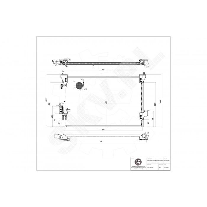 Condenseur de Climatisation Pour Land Rover Defender Discovery II JRB100790