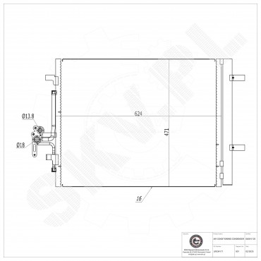 Condenseur de Climatisation Pour Land Rover Discovery Sport Freelander 2 Van