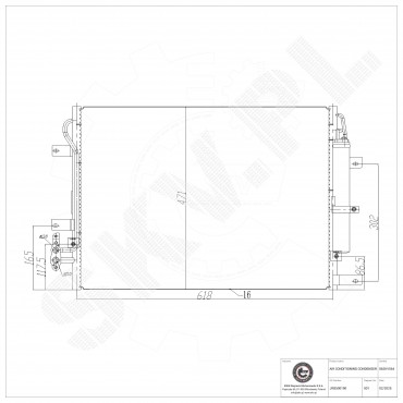 Condenseur de Climatisation Pour Land Rover Range Rover III JRB500190 JRB500260