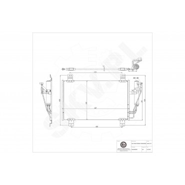 Condenseur de Climatisation Pour Mazda 2 CX-3 D09W61480 D09W61480A DB3R61480