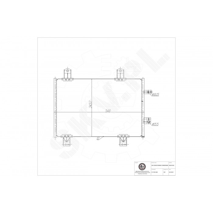 Condenseur de Climatisation Pour Mazda 2 CX-3 D11R61480 D11R61480A DA6G61480