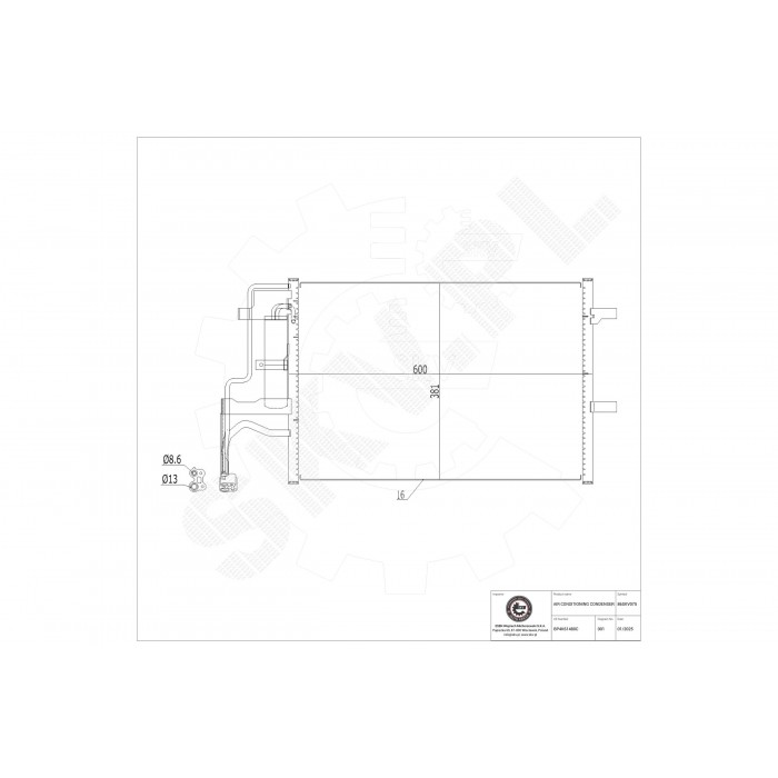 Condenseur de Climatisation Pour Mazda 3 5 BP4K61480A BP4K61480C BP4K61480D