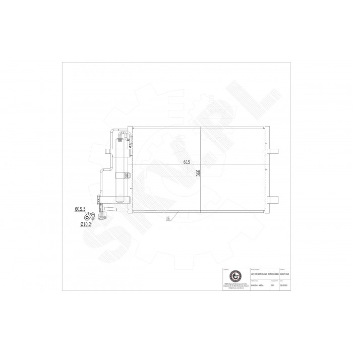 Condenseur de Climatisation Pour Mazda 3 BBM461480B BBM461480C BBM461480D