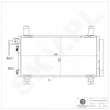 Condenseur de Climatisation Pour Mazda 6 GJ6A61480 GJ6A61480A GJ6A61480B