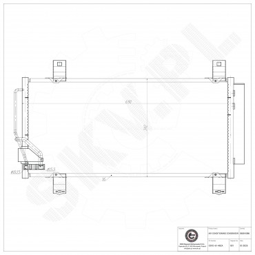 Condenseur de Climatisation Pour Mazda 6 GS1D61480C GS1D61480D GSYD6148ZA