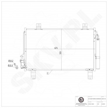 Condenseur de Climatisation Pour Mazda CX-5 KF0361480A KF0361480B