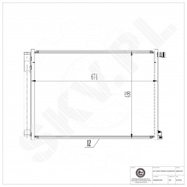 Condenseur de Climatisation Pour Mercedes-Benz AMG GT Classe C 0995001854