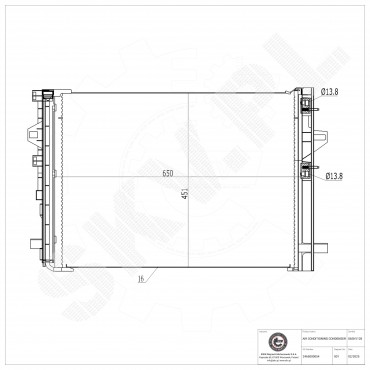 Condenseur de Climatisation Pour Mercedes-Benz CLA Classe A B GLA 2465000054