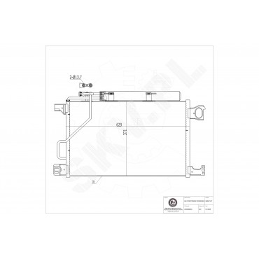 Condenseur de Climatisation Pour Mercedes-Benz Classe C CLC T-Model 2035000854