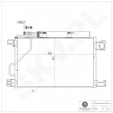 Condenseur de Climatisation Pour Mercedes-Benz Classe C CLC T-Model 2035000854