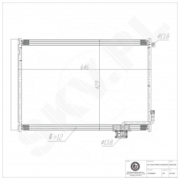 Condenseur de Climatisation Pour Mercedes-Benz Classe C T-Model E CLS 1975000054