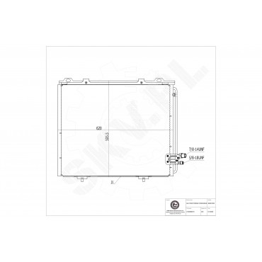 Condenseur de Climatisation Pour Mercedes-Benz Classe E T-Model 2108300270