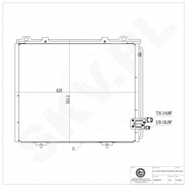Condenseur de Climatisation Pour Mercedes-Benz Classe E T-Model 2108300270