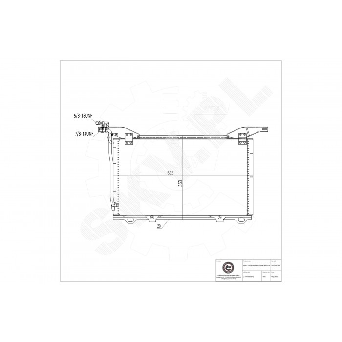 Condenseur de Climatisation Pour Mercedes-Benz Classe E T-Model 2108300370