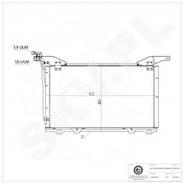 Condenseur de Climatisation Pour Mercedes-Benz Classe E T-Model 2108300370