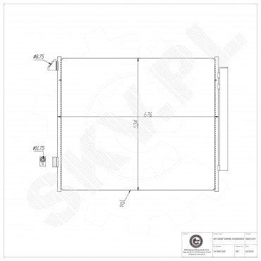 Condenseur de Climatisation Pour Mercedes-Benz GLS 1675001200 A1675001200