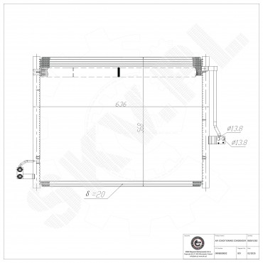Condenseur de Climatisation Pour Mercedes-Benz Classe GL M GLE GLS 0995000002
