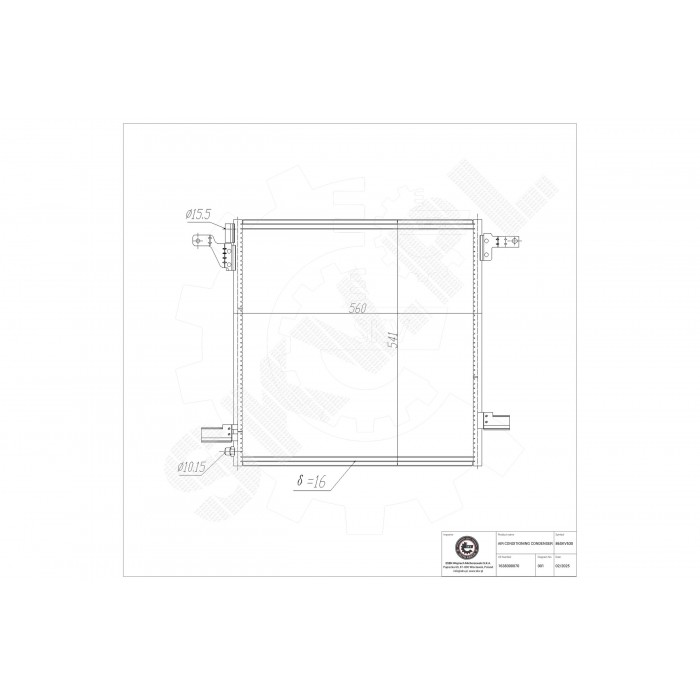 Condenseur de Climatisation Pour Mercedes-Benz Classe M 1638300070 A1638300070