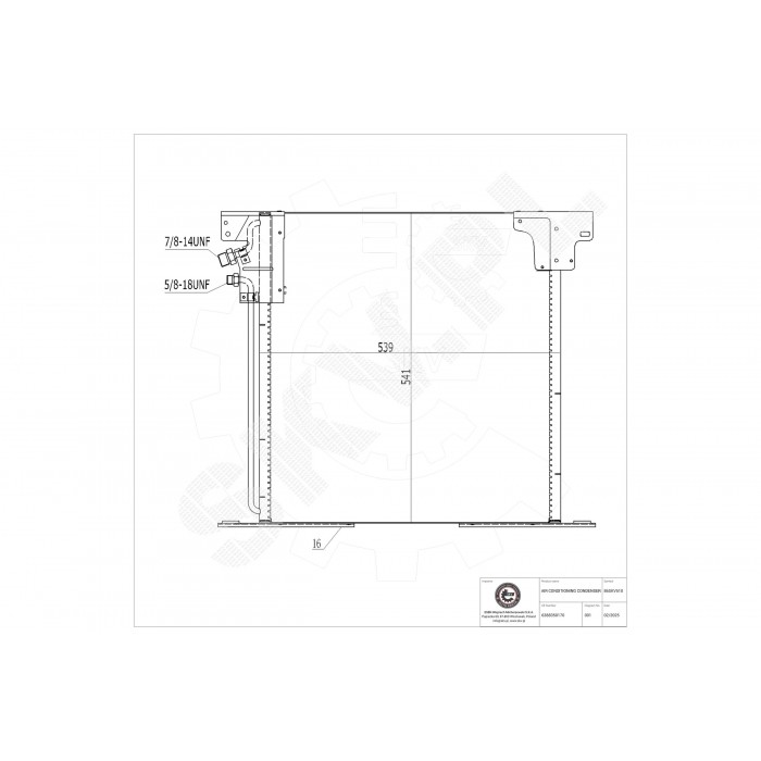 Condenseur de Climatisation Pour Mercedes-Benz Classe V Vito 6388350170