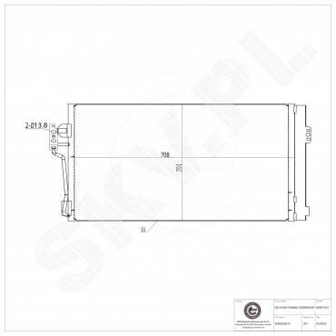 Condenseur de Climatisation Pour Mercedes-Benz Viano Vito 6398350070 6398350370
