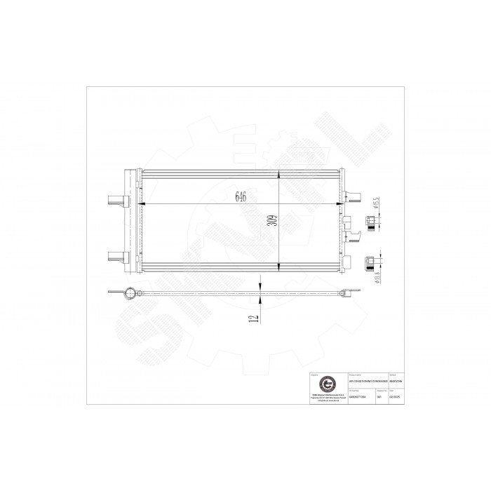Condenseur de Climatisation Pour Mini Mini 64509271204 9271204