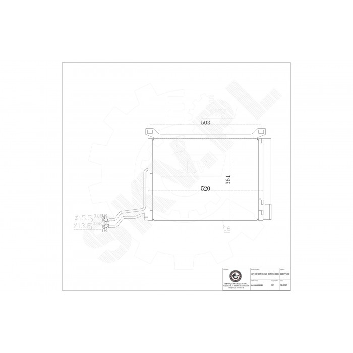 Condenseur de Climatisation Pour Mini Mini 64536918597
