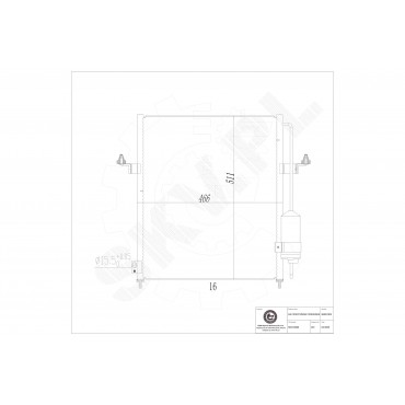 Condenseur de Climatisation Pour Mitsubishi L200/Triton 7812A171 MN123606