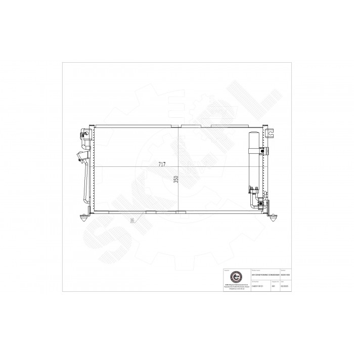 Condenseur de Climatisation Pour Mitsubishi MN151100