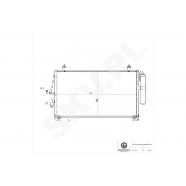 Condenseur de Climatisation Pour Mitsubishi Outlander I MN124248 MR958462