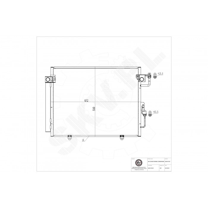 Condenseur de Climatisation Pour Mitsubishi Pajero Classic II III 7812A050
