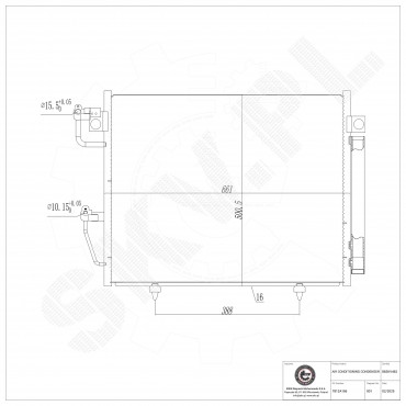 Condenseur de Climatisation Pour Mitsubishi Pajero IV Van 7812A156
