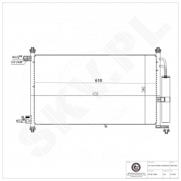 Condenseur de Climatisation Pour Nissan Bluebird Juke Micra C+C III 92100BH40A