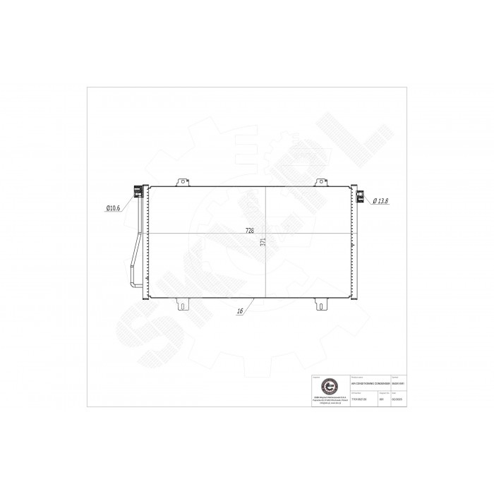 Condenseur de Climatisation Pour Renault Master II Nissan Interstar 2765000QAF