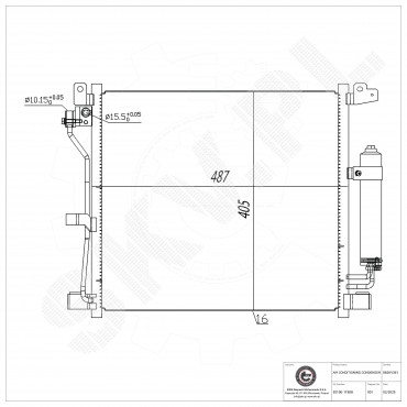 Condenseur de Climatisation Pour Nissan Juke 921001FE0B 92100BA62A