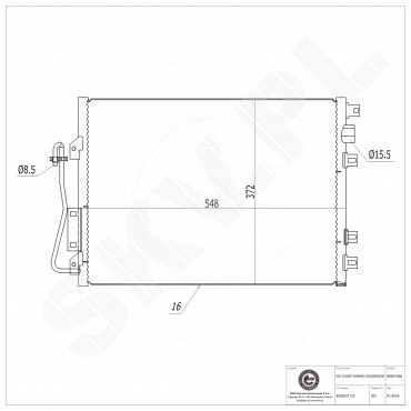 Condenseur de Climatisation Pour Renault Kangoo Nissan Kubistar 2765000Q0G