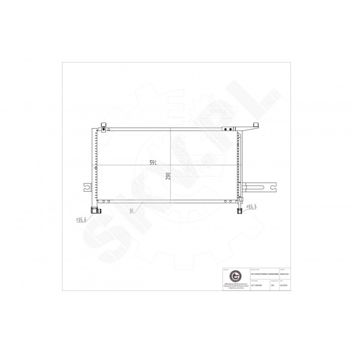 Condenseur de Climatisation Pour Nissan Micra II 921106F600