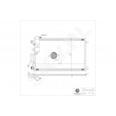 Condenseur de Climatisation Pour Nissan Qashqai 92100JD500 92100JD51A