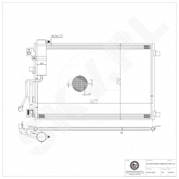 Condenseur de Climatisation Pour Nissan Qashqai 92100JD500 92100JD51A